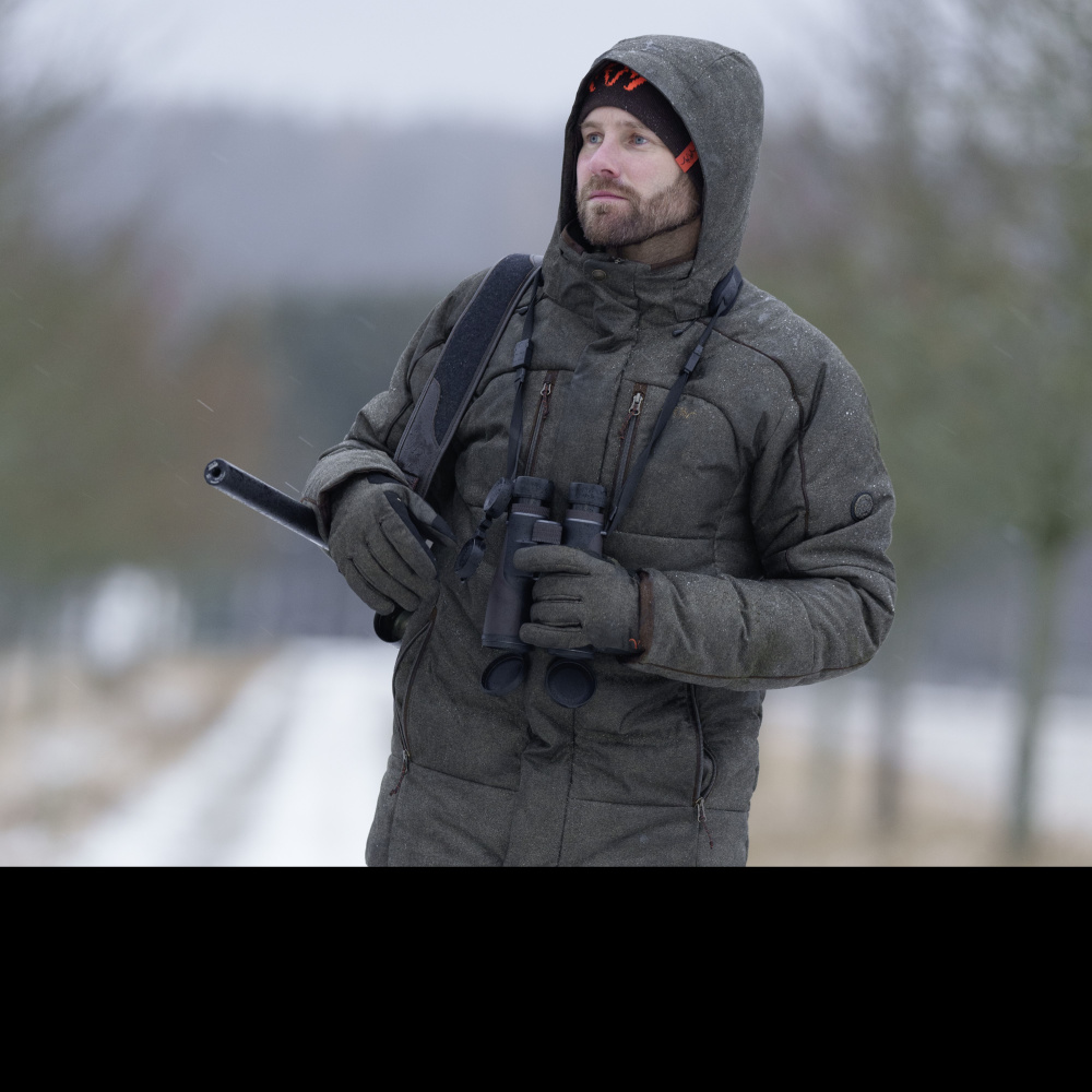 Kesztyű Blaser VINTAGE oliv-fekete-melanzs